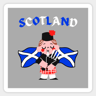 Scotland Flag Bagpipes Bagpiper Scottish Sticker